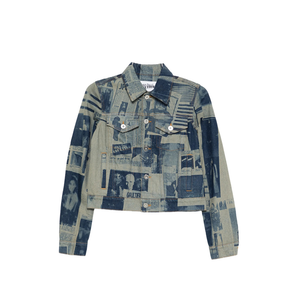 Jean Paul Gaultier Newspaper-print Denim Jacket