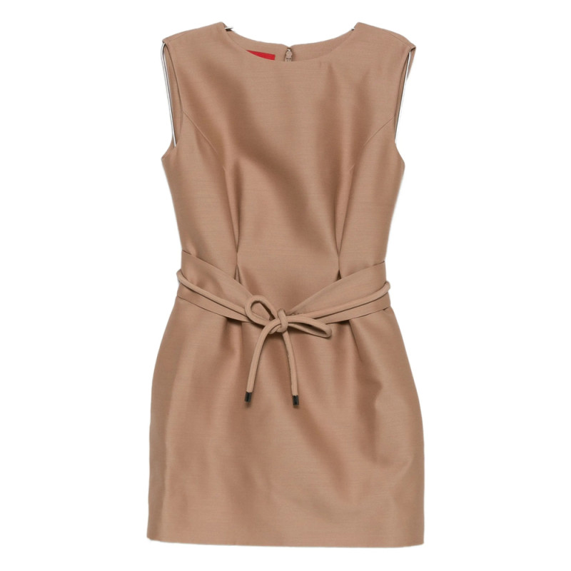 Curiel Sleeveless Belted Mini Dress