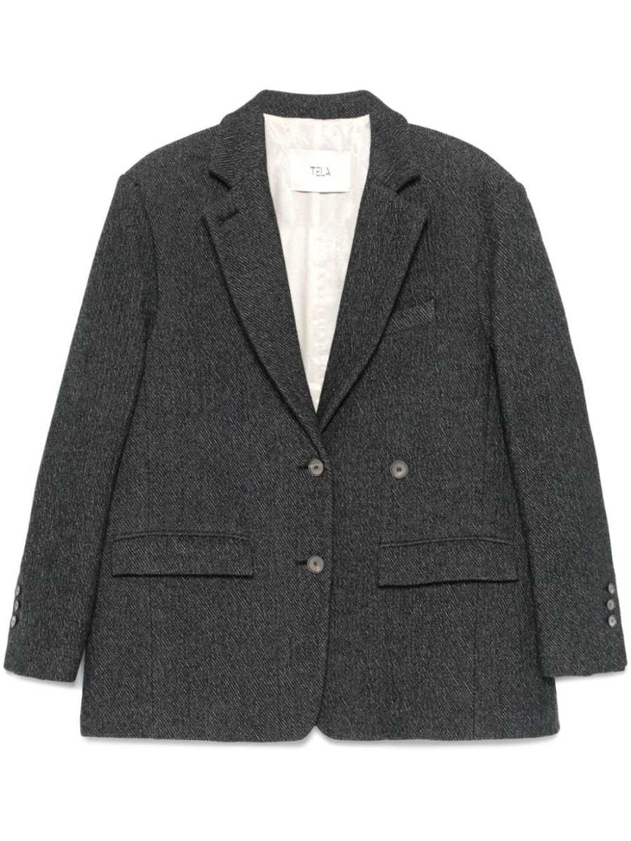 twill blazer
