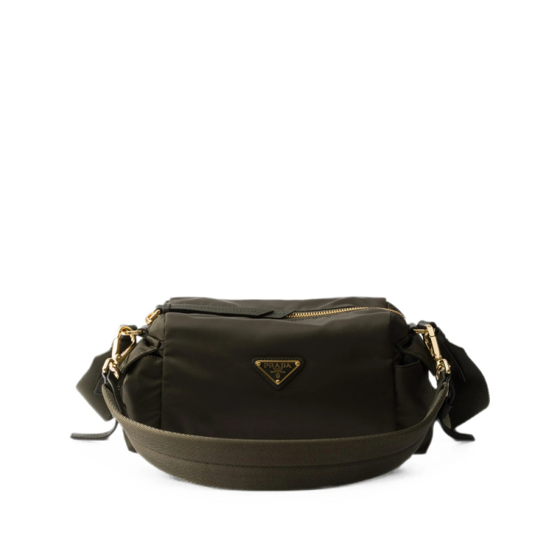 Prada Explore Small Re-Nylon And Leather Shoulder Bag
