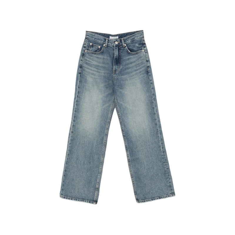 Low Classic Faded Wide-leg Jeans