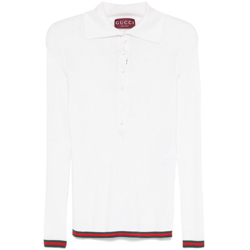 Gucci Web-stripe Polo Top