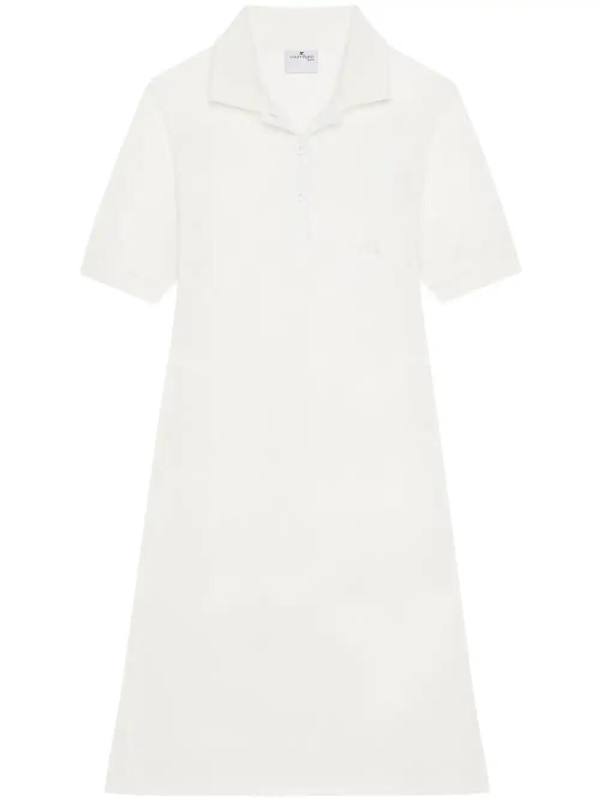 piqué-cotton polo dress