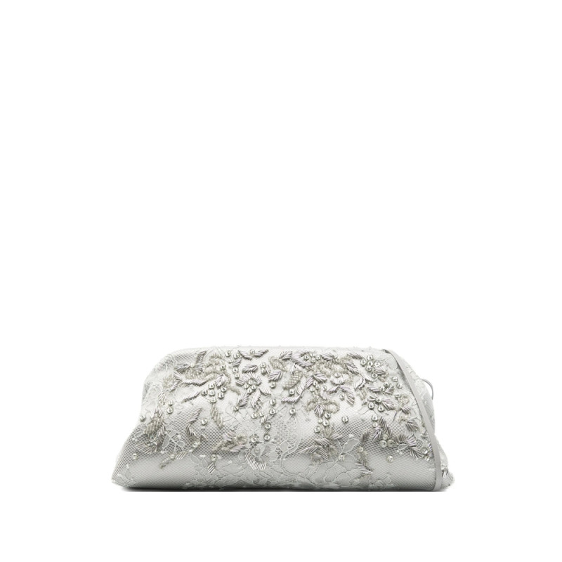 Alberta Ferretti Beaded Lace Clutch
