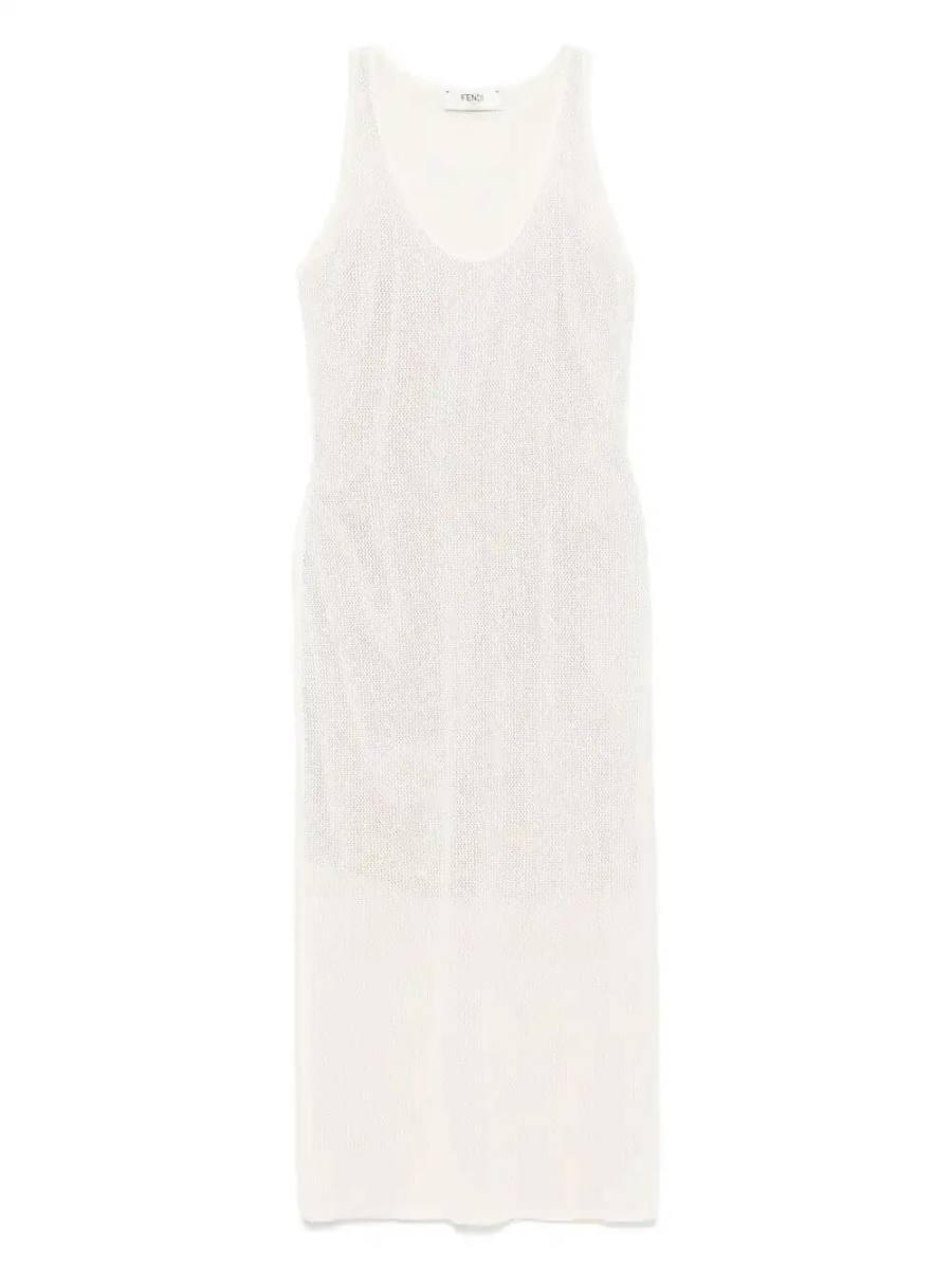 sleeveless midi dress