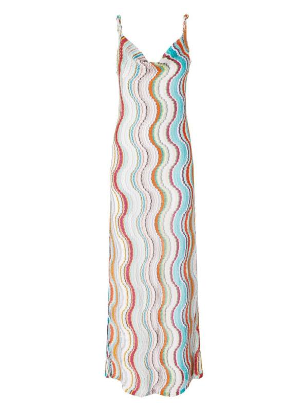 zigzag maxi dress