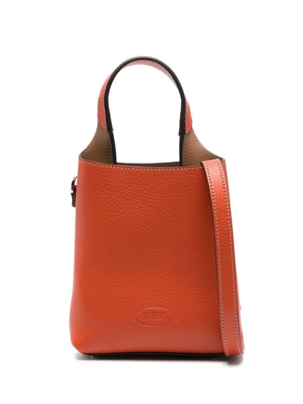 mini leather tote bag