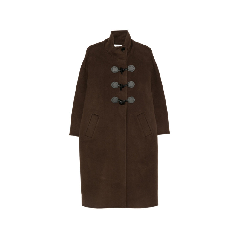 Ba & sh Kaya Toggle-fastening High-neck Coat