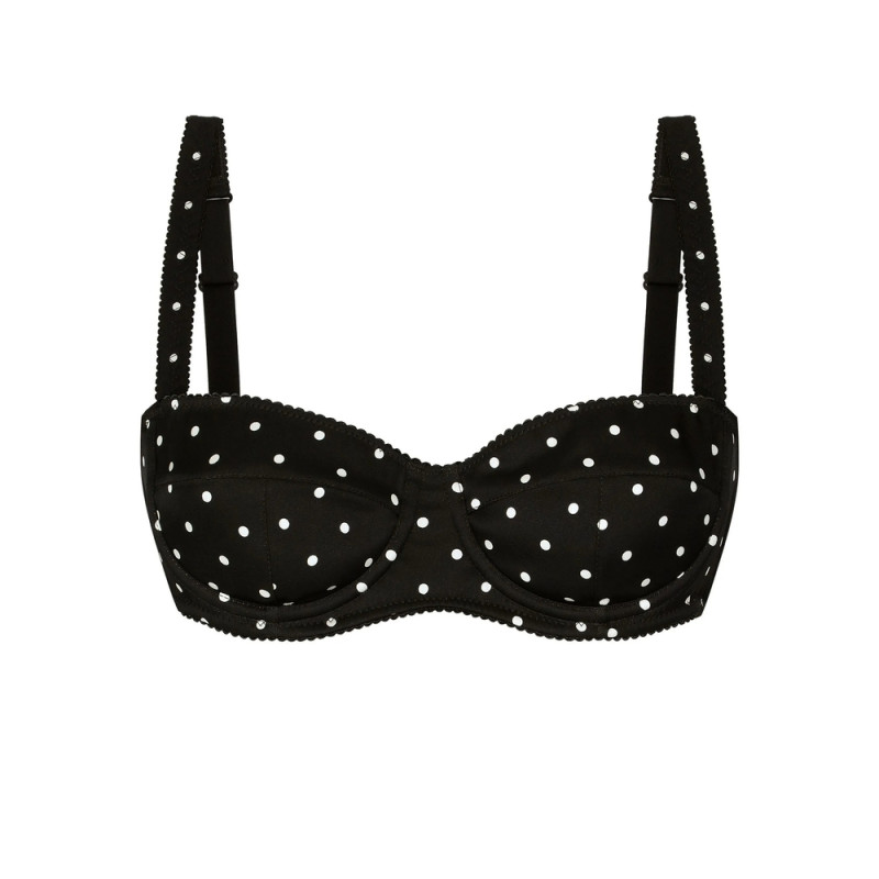 Dolce & Gabbana Polka Dot-print Balconette Bra