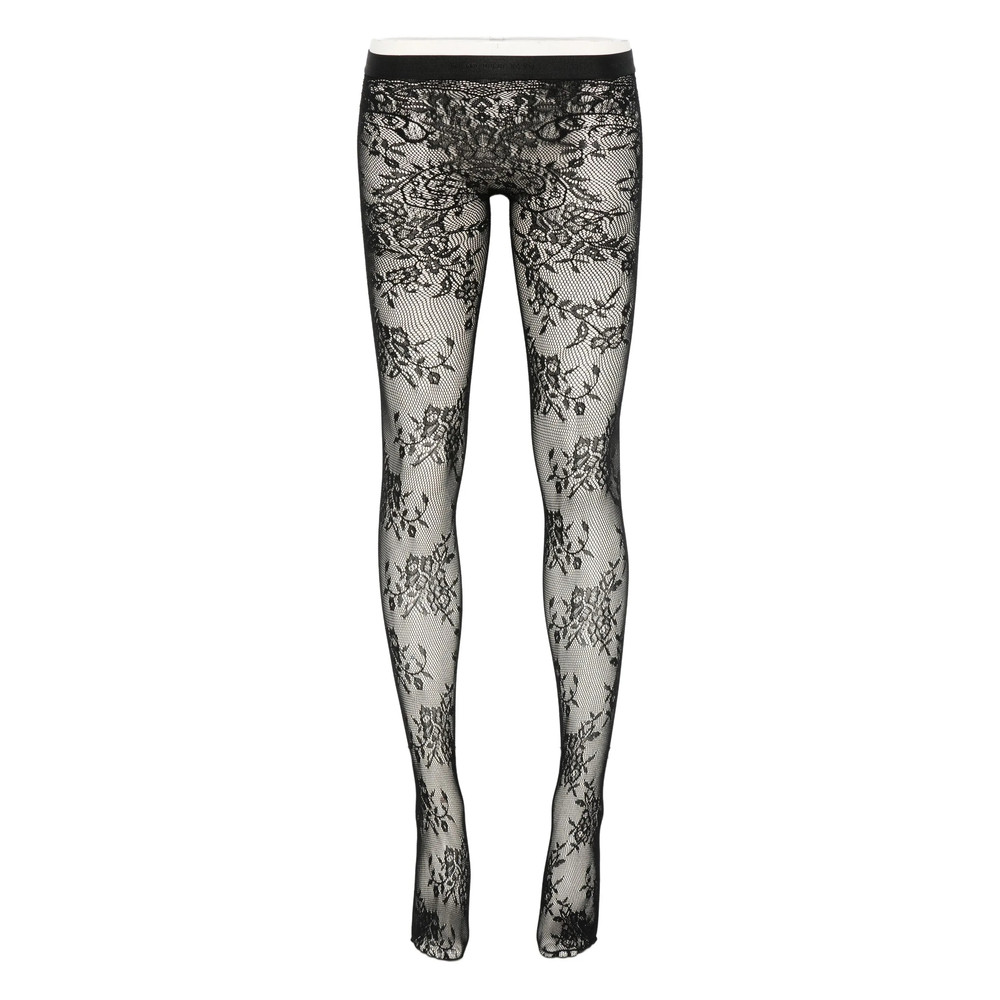 Alexander Mcqueen Floral-lace Tights