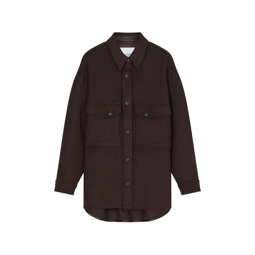 Closed Button-up Oversized Jacket