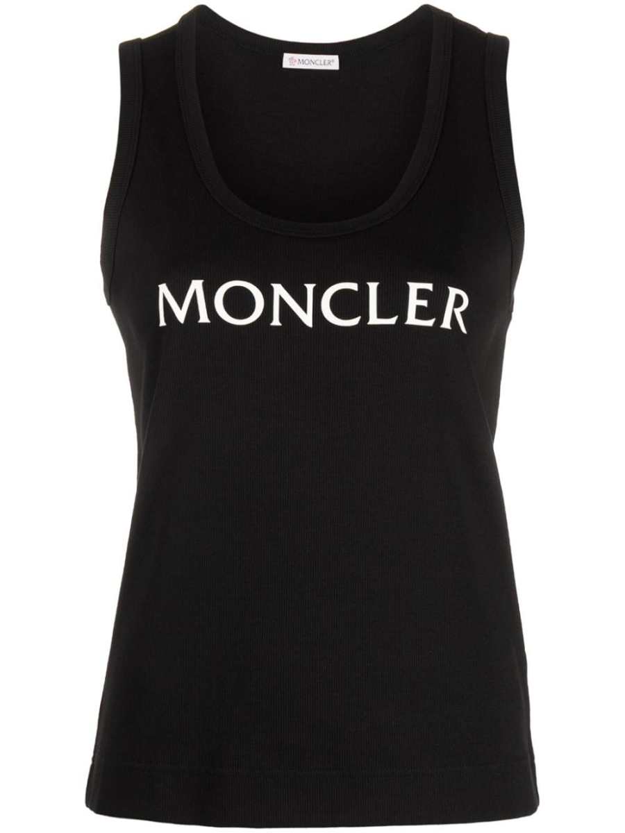 logo-print tank top