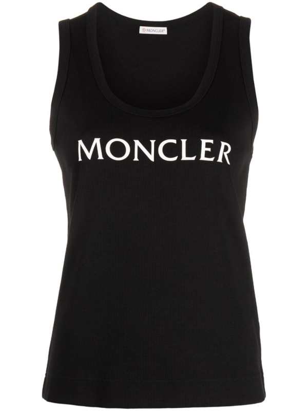 logo-print tank top