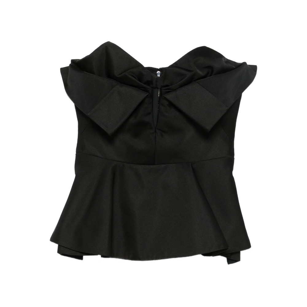 Alexander Mcqueen Bow-detailed Peplum Top