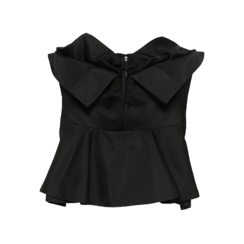 Alexander Mcqueen Bow-detailed Peplum Top