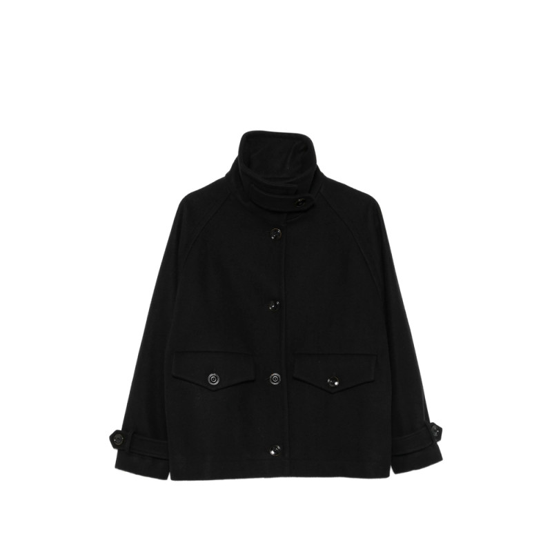 Sessùn High-neck Button-up Oversized Jacket
