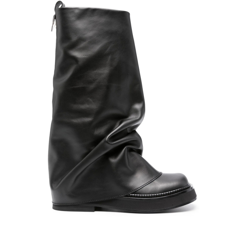 The Attico Robin Layered Leather Boots