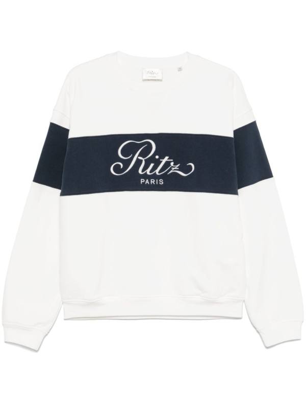 logo-embroidered sweatshirt