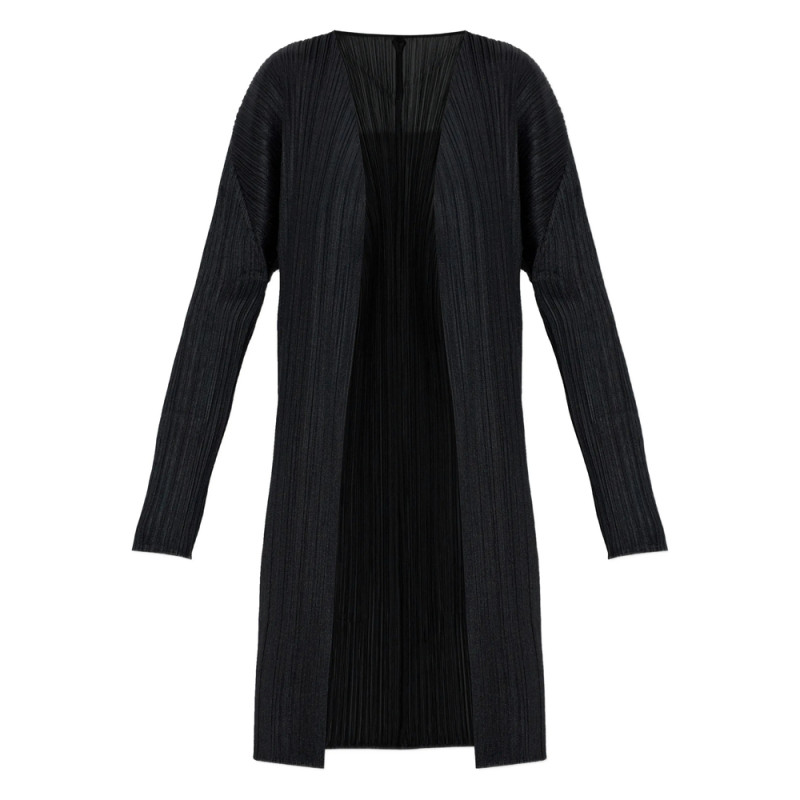 Pleats Please Pleated Long Coat