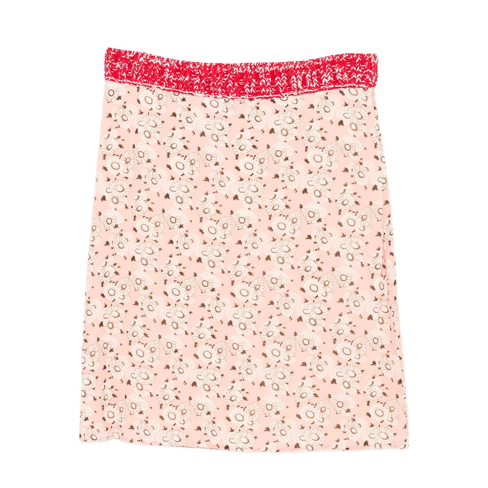 Prada Floral-print Mini Skirt