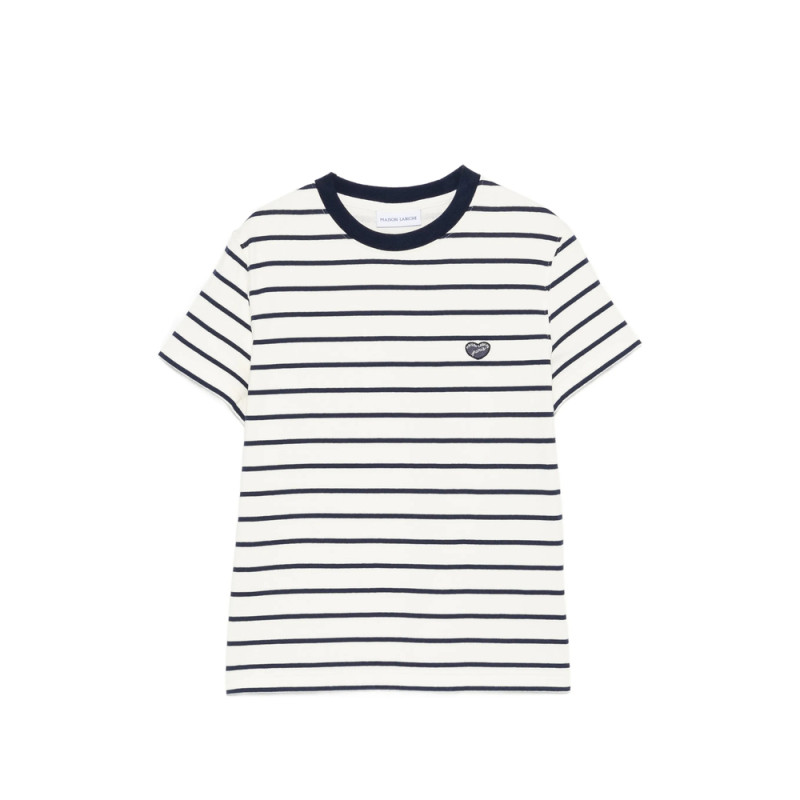 Maison Labiche Clavery Striped Appliqué T-shirt