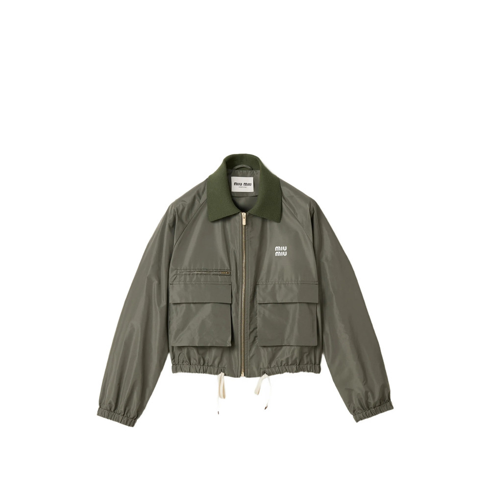 Miu Miu Technical Fabric Blouson Jacket