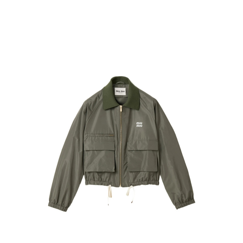 Miu Miu Technical Fabric Blouson Jacket