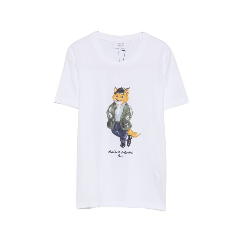 Maison Kitsuné Weekend Fox Printed T-shirt