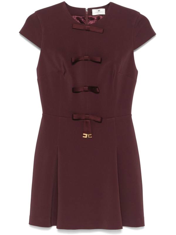 bow-detail mini dress
