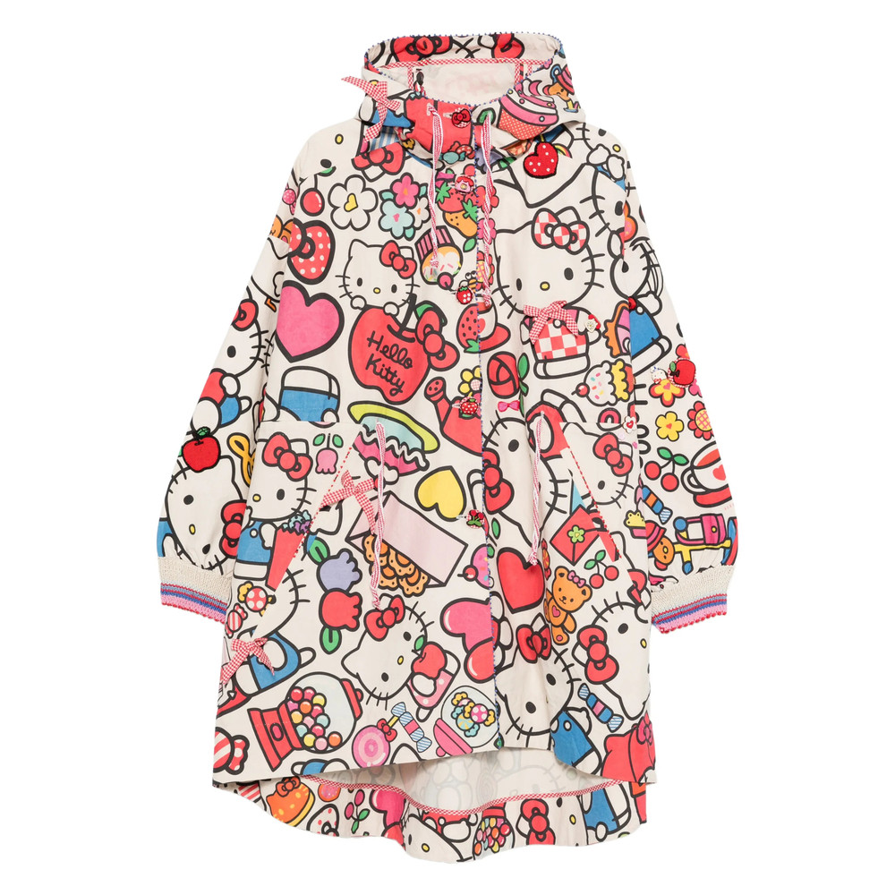 Pero Print Hooded Coat