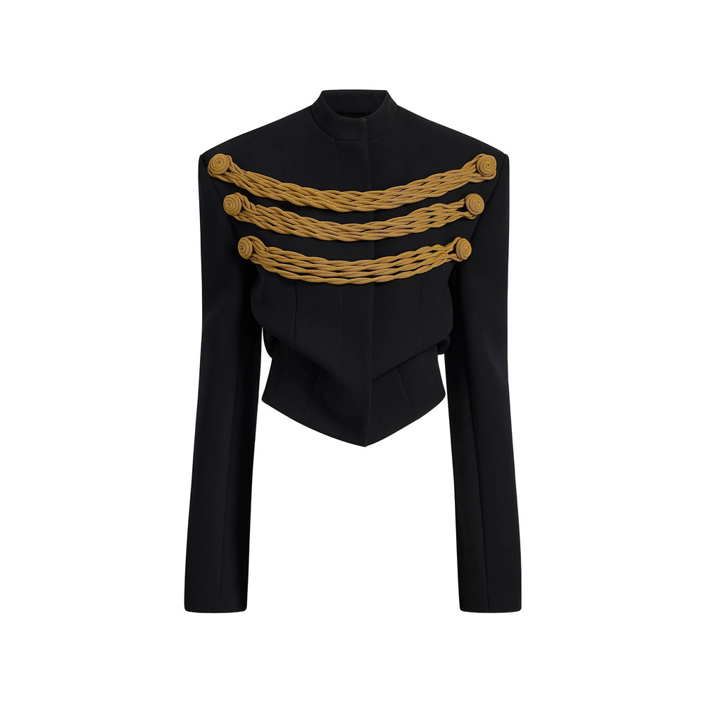 Khaite York Jacket With Cord Embroidery