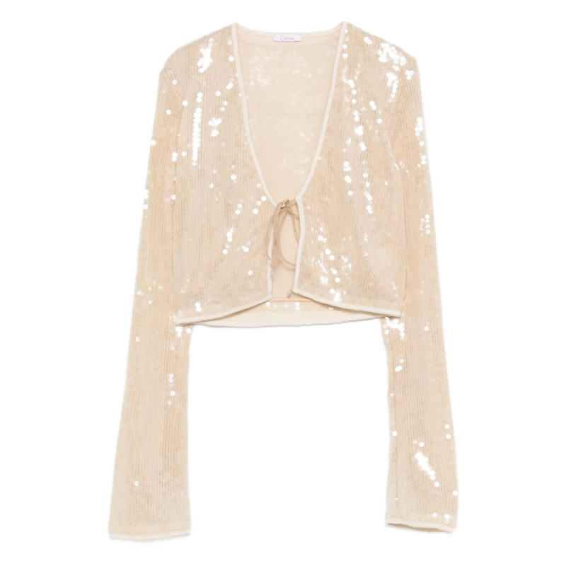 Oséree Marylin Sequin Tie Top