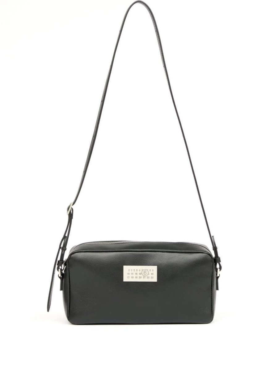 Numeric leather shoulder bag