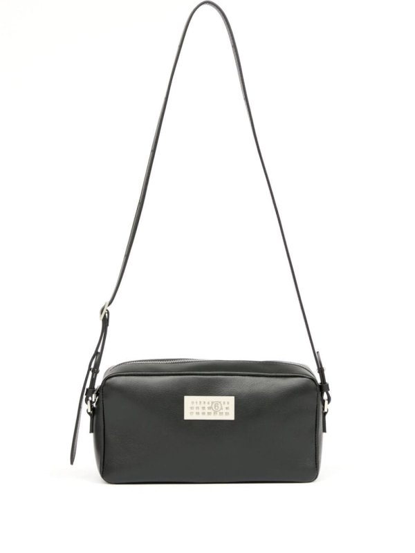 Numeric leather shoulder bag