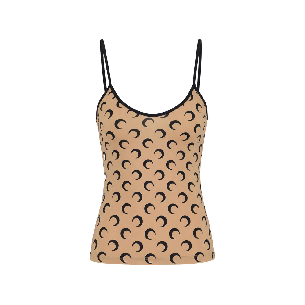 Marine Serre Moon Printed Jersey Top