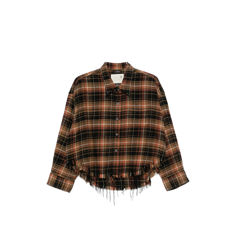 R13 Frayed-hem Shirt
