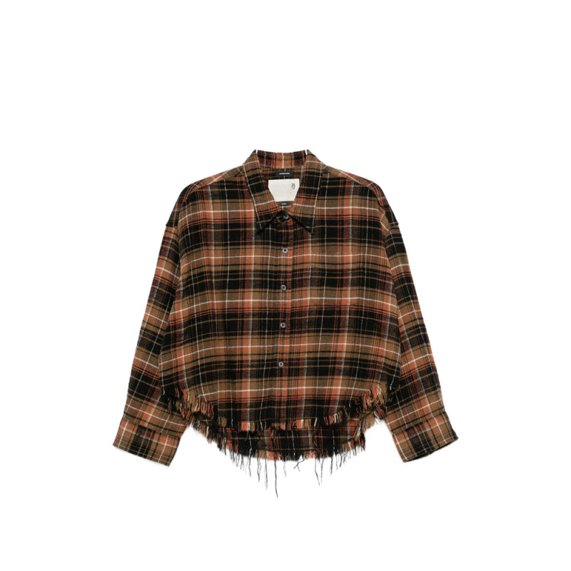 R13 Frayed-hem Shirt