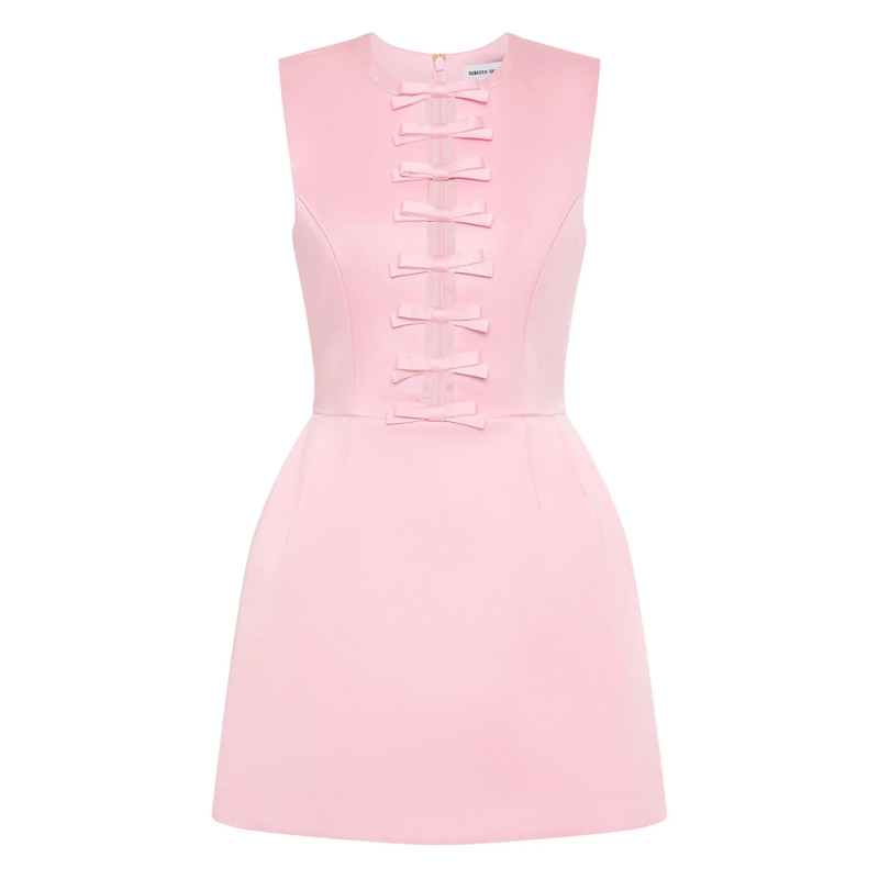 Rebecca Vallance Aymee Bow-detail Mini Dress