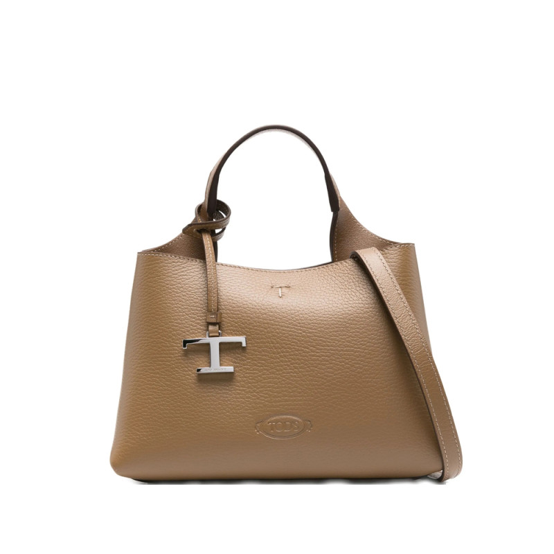 Tod's Leather T-logo Tote Bag