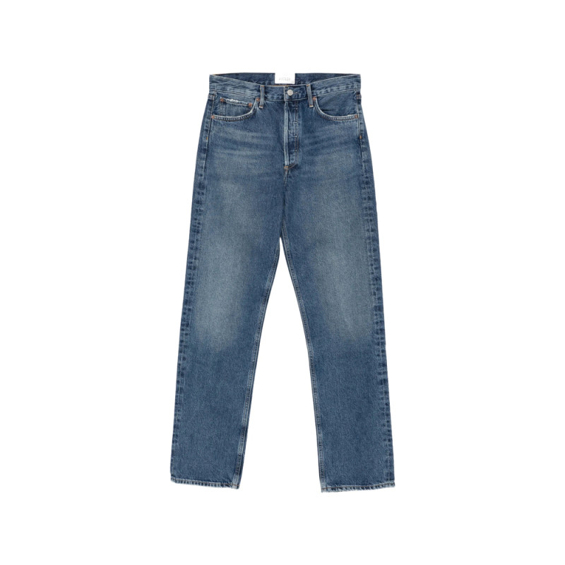 Agolde Faded Straight-leg Jeans