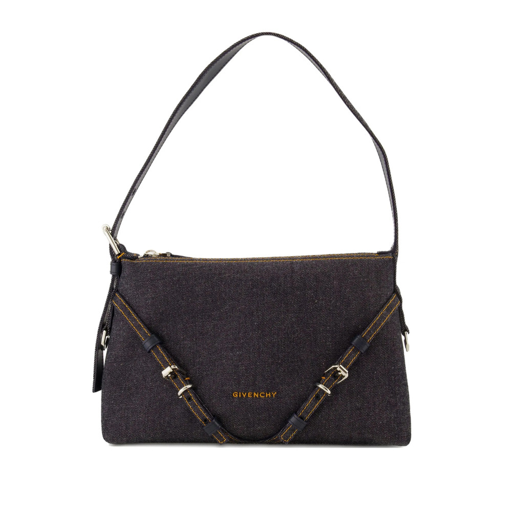 Givenchy Medium Voyou Denim Shoulder Bag