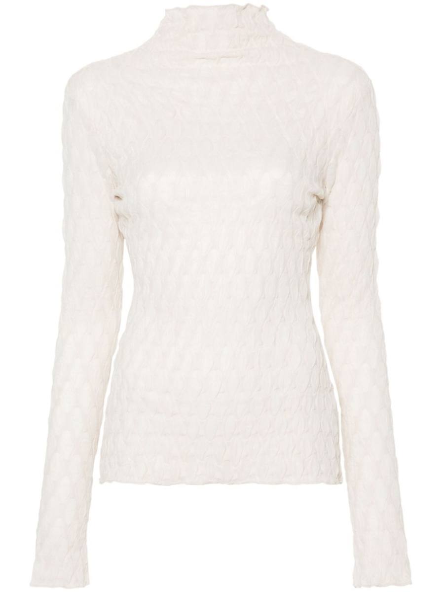 Sissil textured jersey top