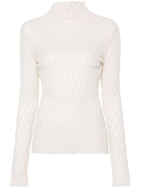 Sissil textured jersey top