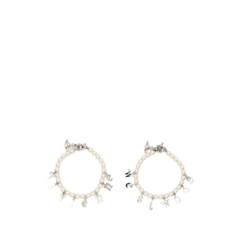 Vivienne Westwood Pearl Charm Bracelet (set Of Two)