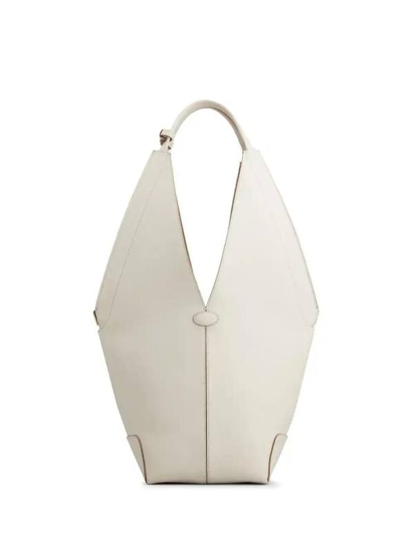 small leather tote bag