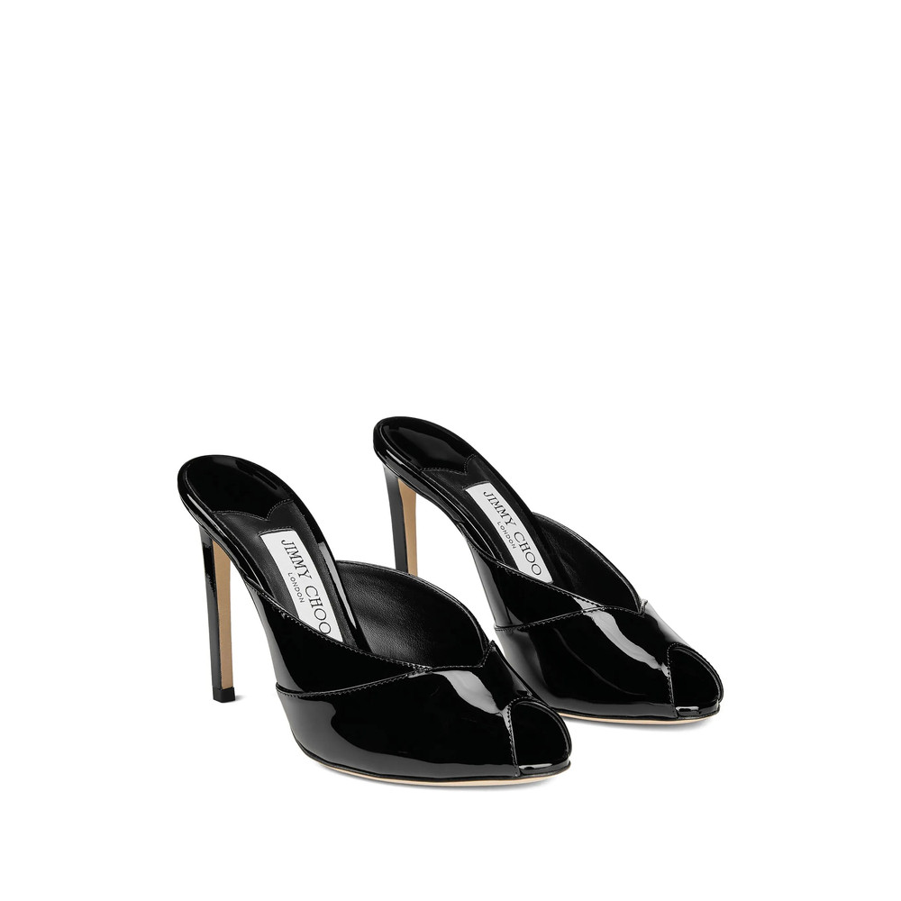 Jimmy Choo Brigitte Mule 100 Peep-toe Mules