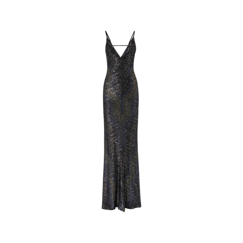 Missoni Long Dégradé Knit Dress With Sequins