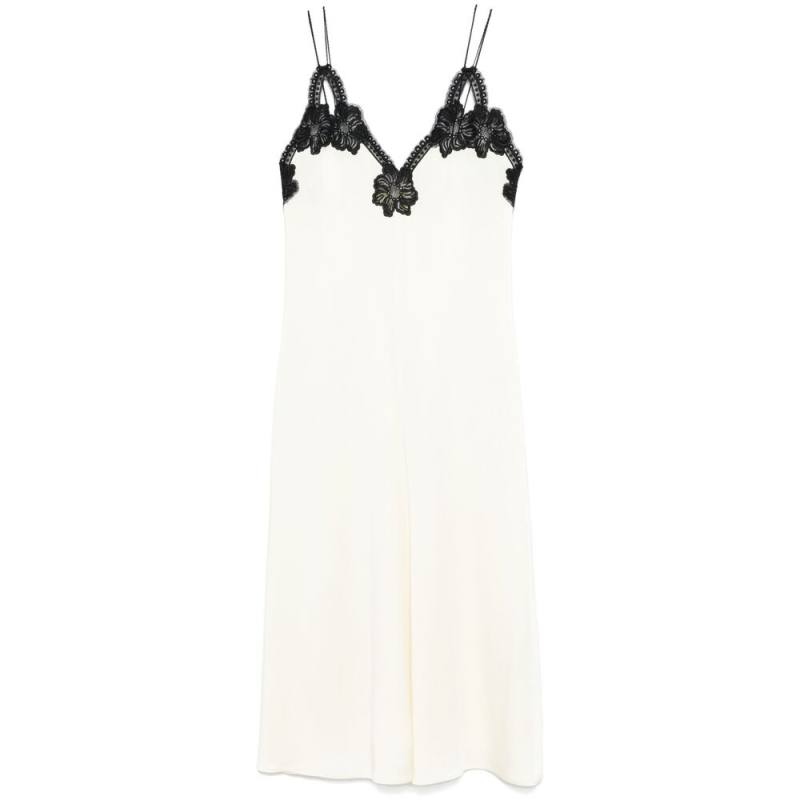 Jil Sander Lace-trimmed Midi Dress