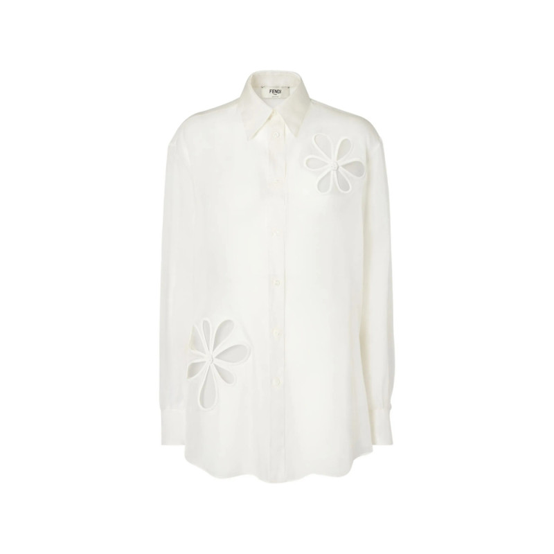 Fendi Flower Appliqué Shirt