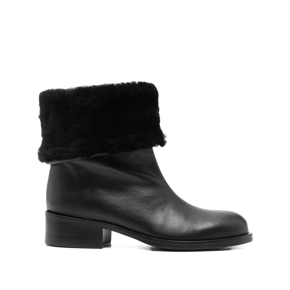 About Arianne 40mm Fur-trimmed Leather Boots